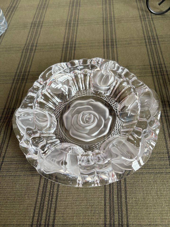 El İşçiliği Gri Vintage Kristal Kül Tablası - Görsel 2