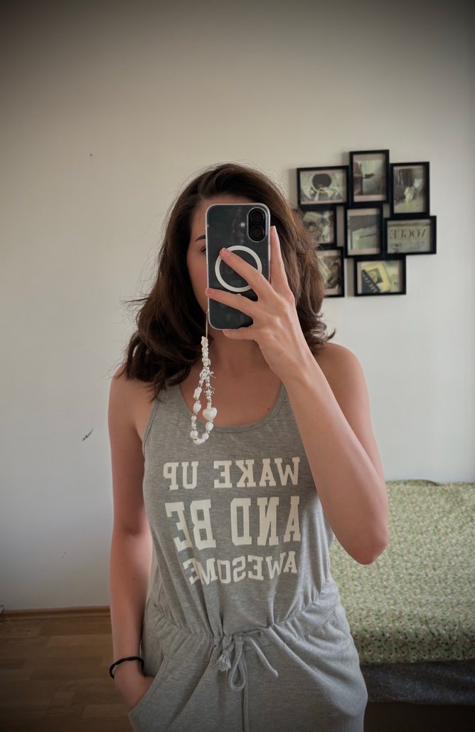 Gri Baskılı Colins Uzun Elbise - Görsel 2