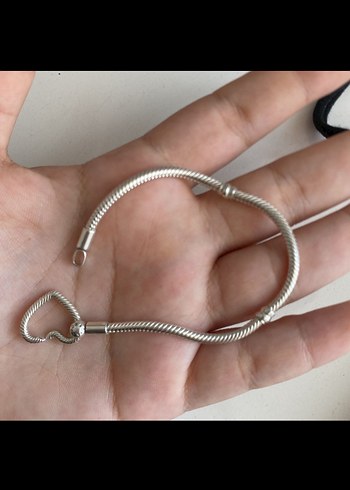 Beden orjinal Pandora kalpli Gri Kadın Bileklik