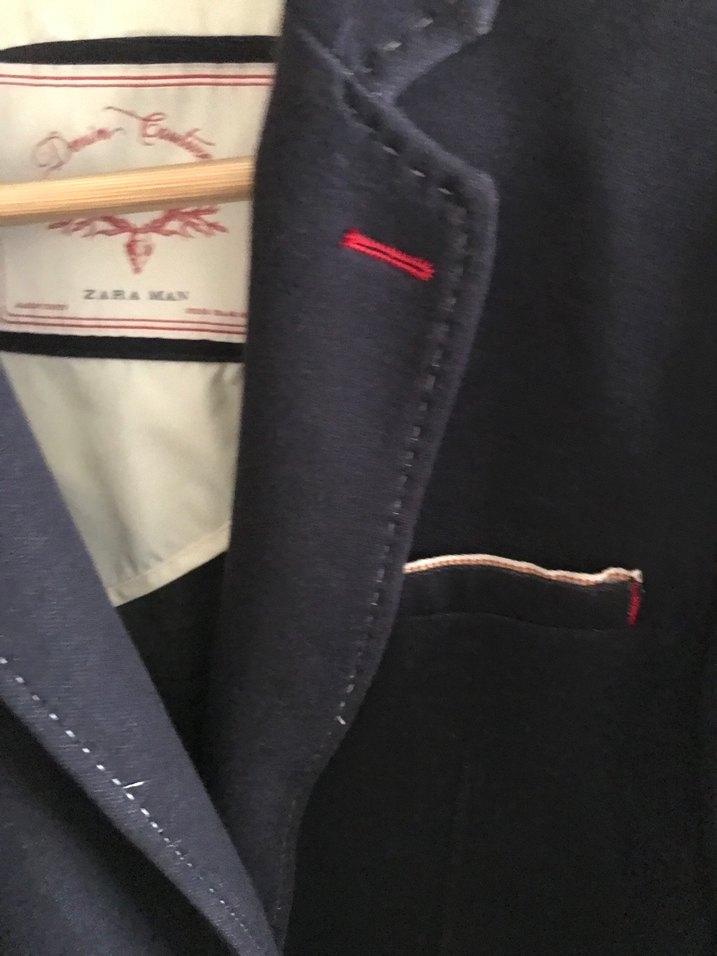 Lacivert Düğmeli Erkek Ceket - Görsel 5