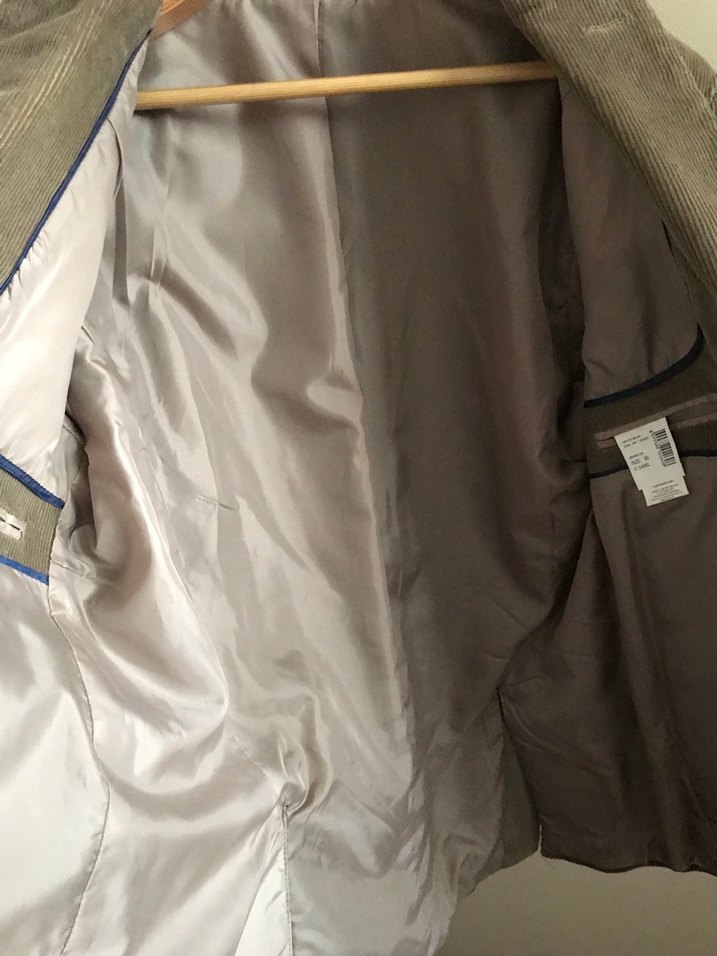 Camel Kadife Düğmeli Erkek Ceket - Görsel 4