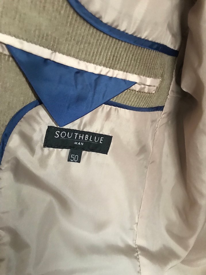 Camel Kadife Düğmeli Erkek Ceket - Görsel 2