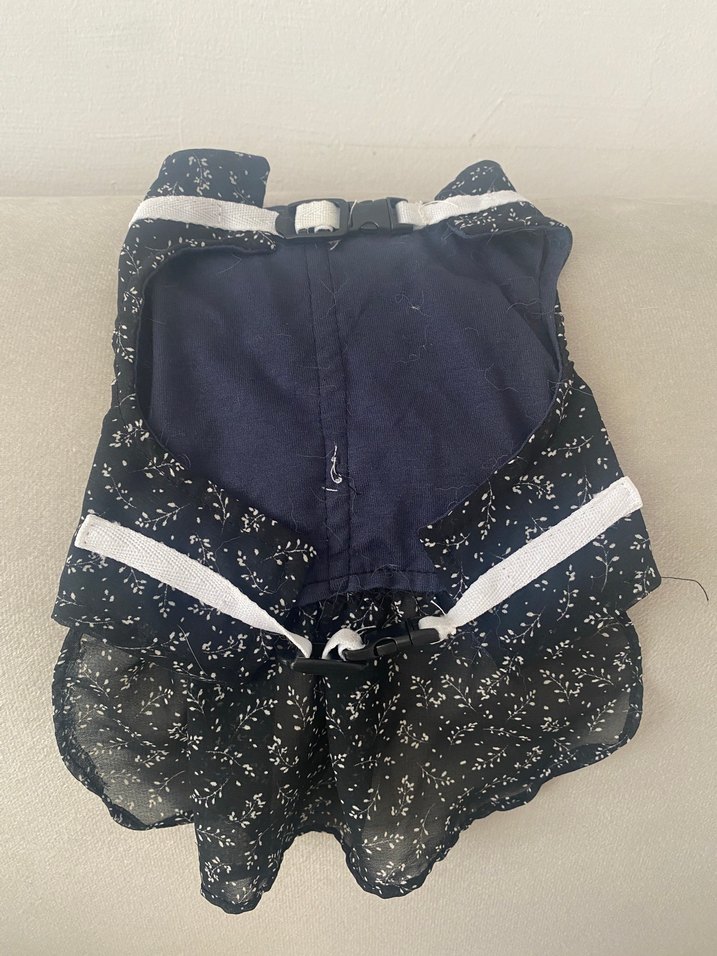 Fırfırlı Siyah Mini kedi elbisesi - Görsel 2