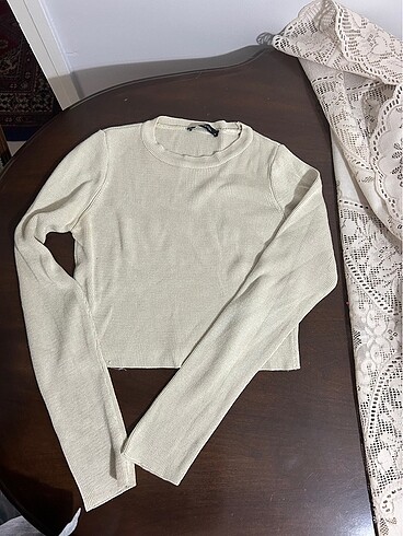 Trendyol & Milla Krem crop bluz