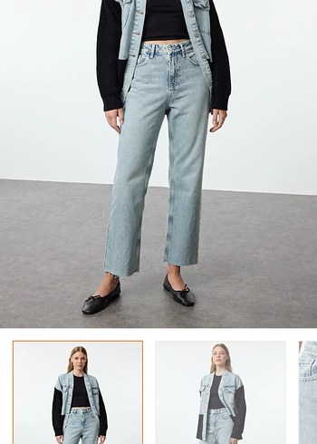 Regular Fit Kadın Denim Pantolon - Görsel 2