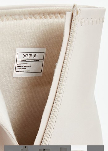 Krem Deri Kadın Topuklu Bot - Görsel 2