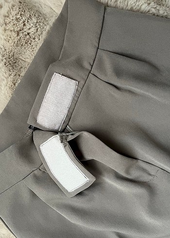 Gri Kadın Kumaş Pantolon - Görsel 2