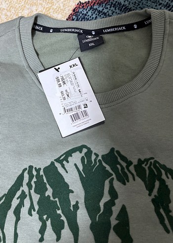 Urban Nature Baskılı Yeşil Sweatshirt - Görsel 2