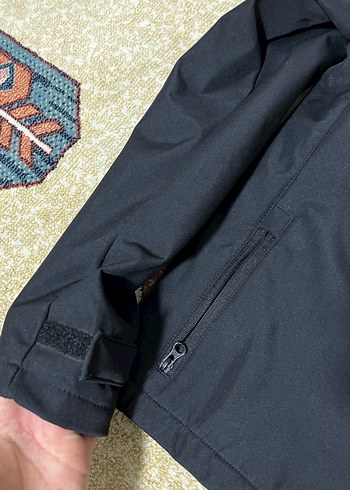 Kapüşonlu Fermuarlı Siyah Kadın Ceket - Görsel 3