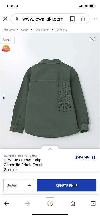 LC Waikiki Erkek gömlek gabardin rahat kalıp