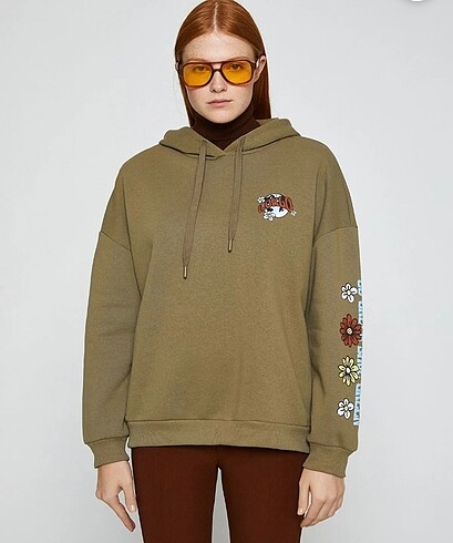 m Beden haki Renk Haki Sweatshirt
