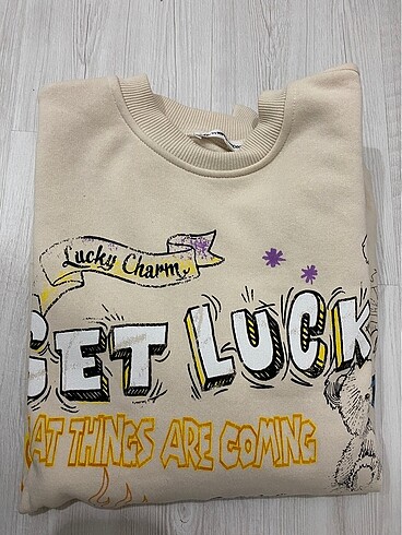 Bej Desenli Sweat
