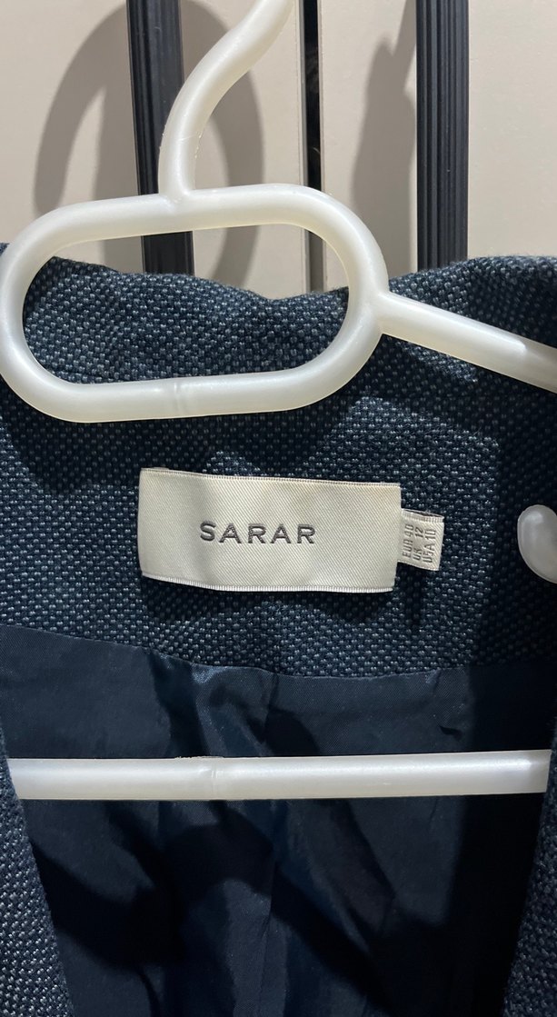 Düğmeli Mavi Kadın Kot Blazer Ceket - Görsel 2