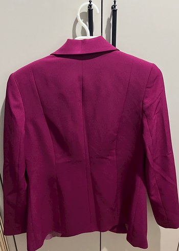 Mor Düğmeli Kadın Blazer Ceket - Görsel 3