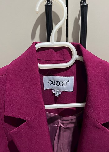 Mor Düğmeli Kadın Blazer Ceket - Görsel 2