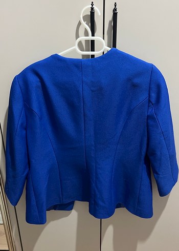 Mavi Mini Kadın Blazer Ceket - Görsel 3