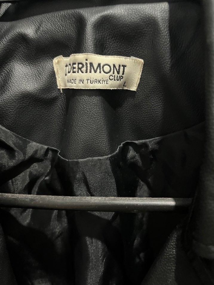 Siyah Deri Biker Ceket - Görsel 3