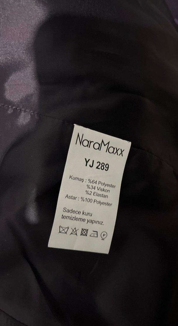 Mor Kadın Ofis Blazeri, Düğmeli, Uzun Kollu - Görsel 4