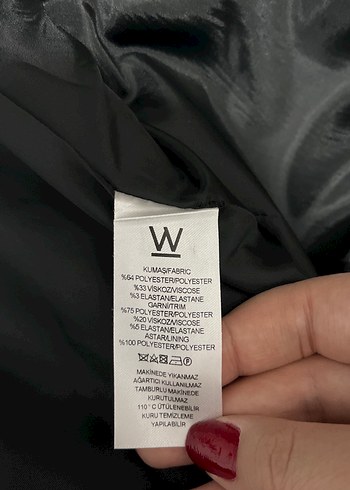 Gri Ekose Desenli Düğmeli Kadın Blazer w collection - Görsel 4