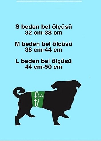  Beden Renk Köpek bel bandı 