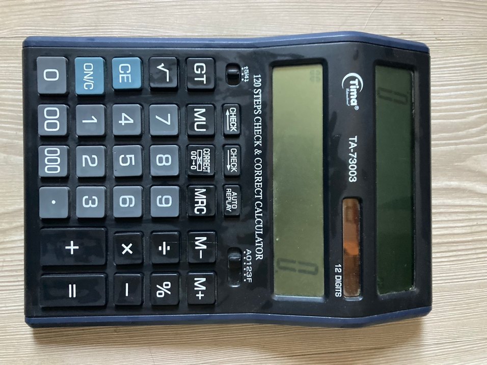 Tima TA-73003 12 Haneli Çift Ekranlı Hesap Makinesi - Görsel 2