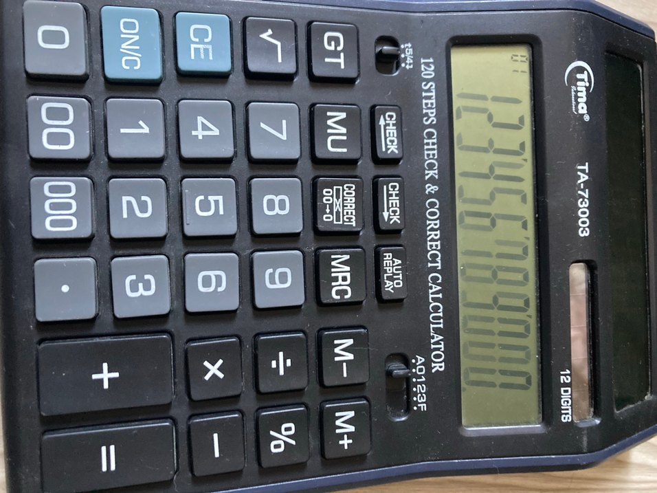 Tima TA-73003 12 Haneli Çift Ekranlı Hesap Makinesi - Görsel 3