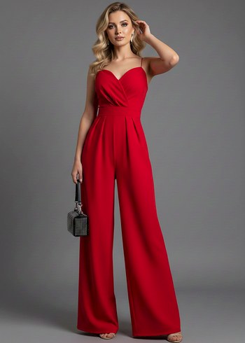 Kadın Kruvaze Yaka İthal Krep Kumaş Tulum
DF-5011 - Görsel 2