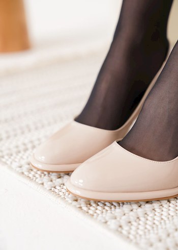 Bej Rugan Kadın Topuklu Ayakkabı TR18MS11C - Görsel 2