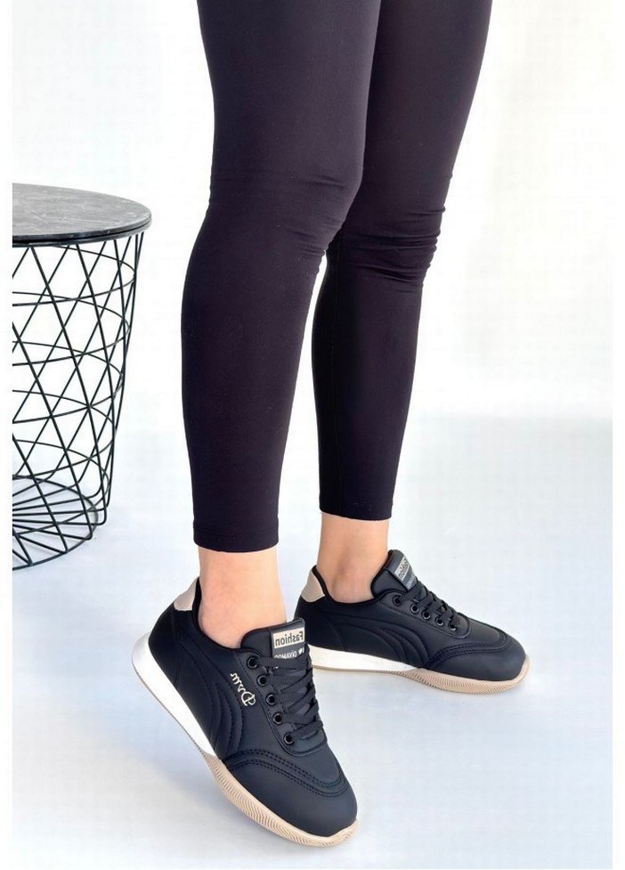 Tawen Siyah Cilt Bağcıklı Spor Ayakkabı - Görsel 2