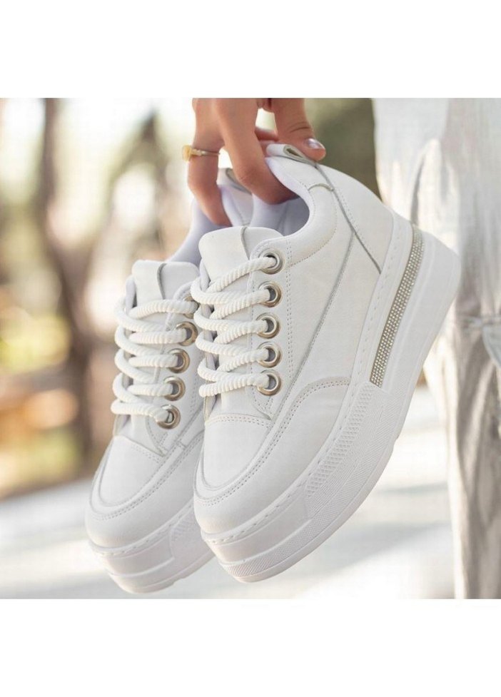 Lulu Siyah Cilt  Bağcıklı Spor Ayakkabı - Görsel 2