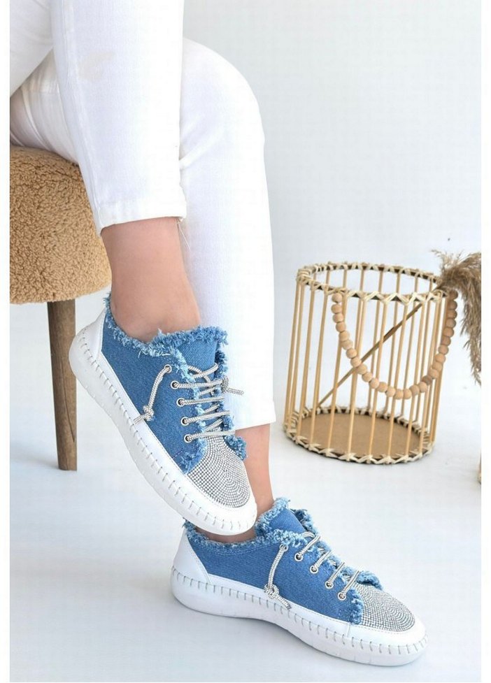 Enber Mavi Kot Bağcıklı Spor Ayakkabı - Görsel 2