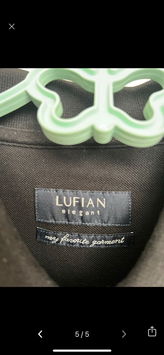 Lufıan Siyah Düğmeli Kısa Kollu Erkek Polo Tşört - Görsel 3