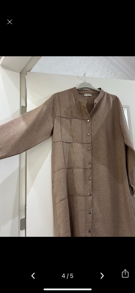 Bej Uzun Kollu Tunik - Görsel 3