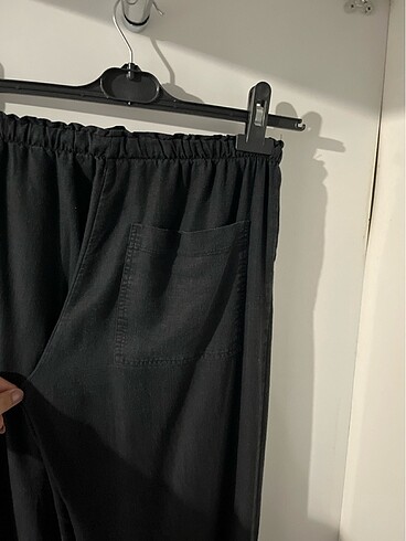 Bershka SİYAH KETEN PANTOLON BERSHKA