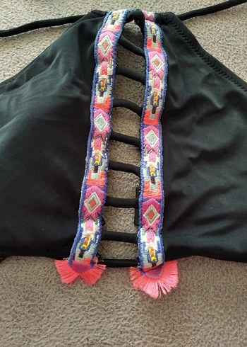 Püsküllü Bohem Tarzı Kadın Bikini Üstü - Görsel 2