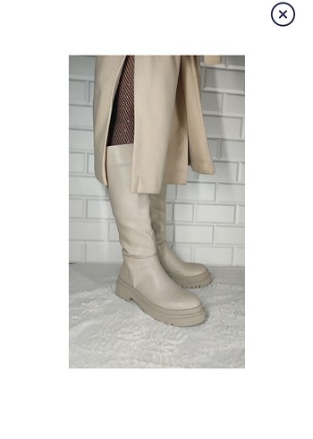 Bej Deri Dizüstü Bot - Görsel 2