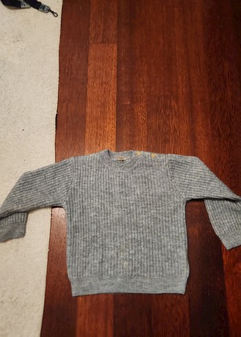 H&M hm Uzun Kollu Mavi Triko Bebek Kıyafet Seti