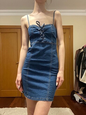 Denim elbise