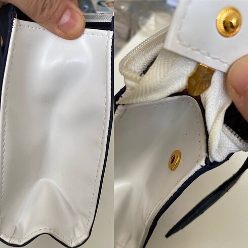 Beden lacivert Renk Christian Dior vintage makyaj çantası