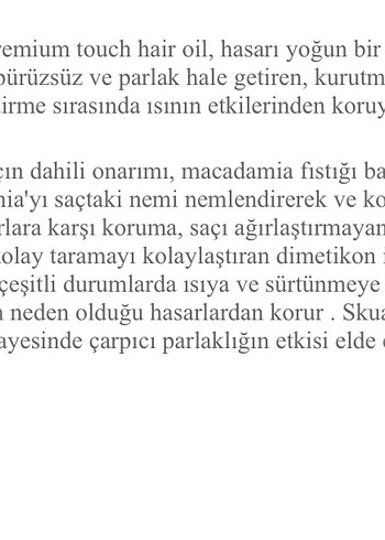 Diğer Fino Saç Yağı - Hasar Onarıcı 70 ml