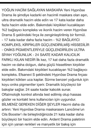 Lancôme Hypnôse Drama Siyah Maskara - Görsel 6