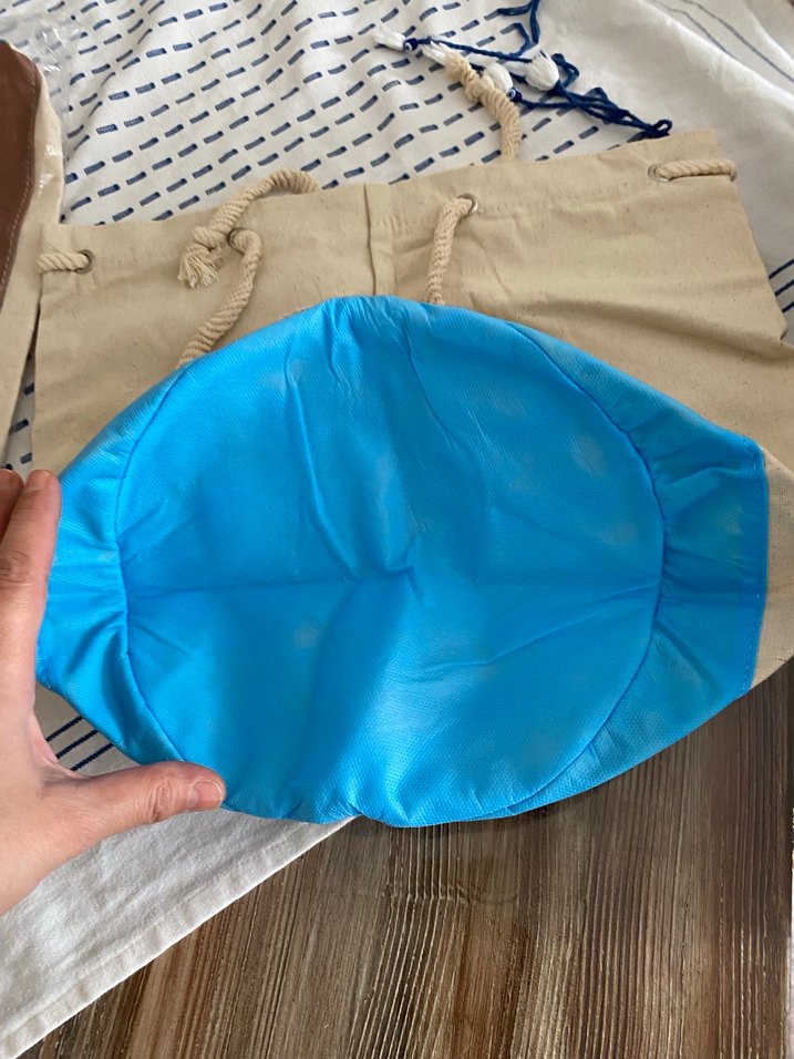 Bohem Mavi Baskılı Yazlık Plaj Çantası - Görsel 4