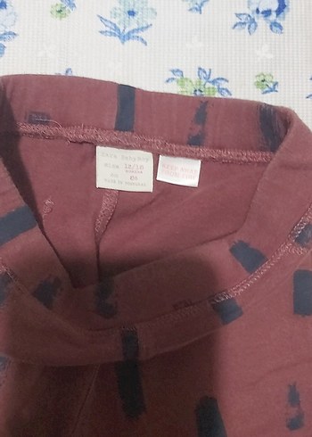 Kız Çocuk Kahverengi Elastik Bel Tayt - Görsel 3