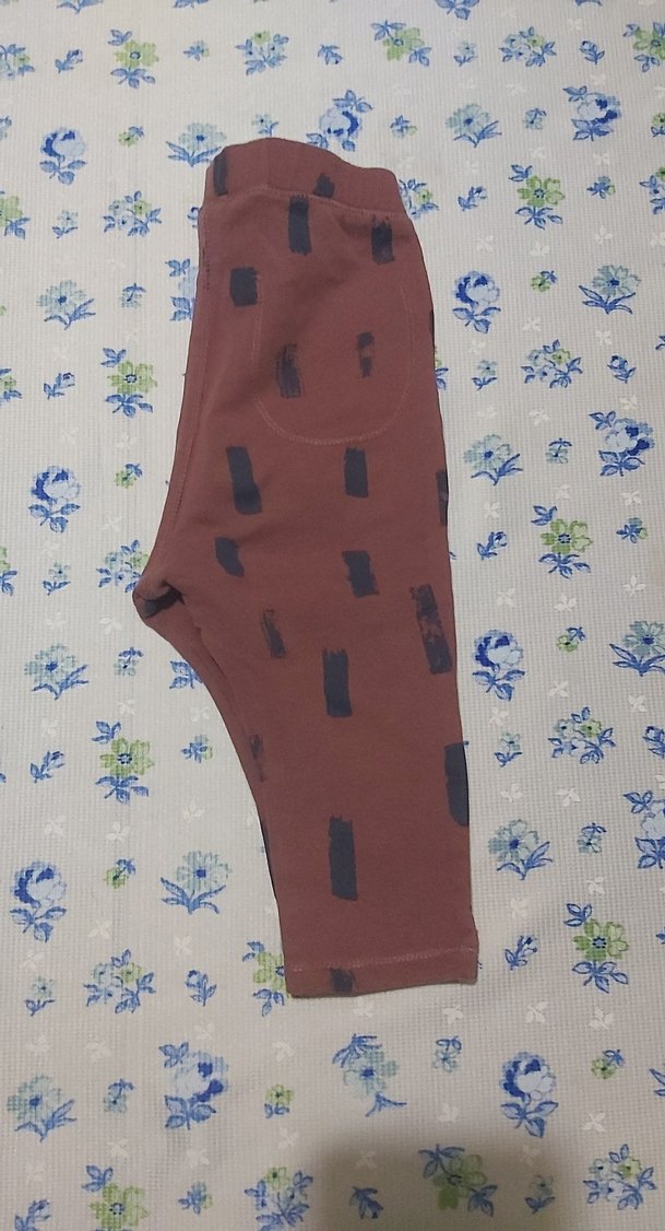 Kız Çocuk Kahverengi Elastik Bel Tayt - Görsel 2