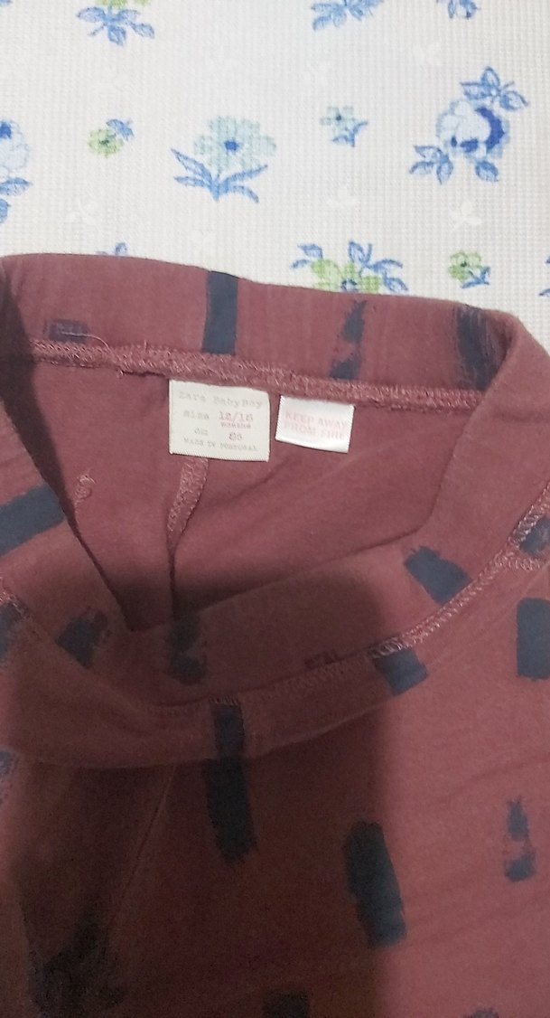 Kız Çocuk Kahverengi Elastik Bel Tayt - Görsel 3