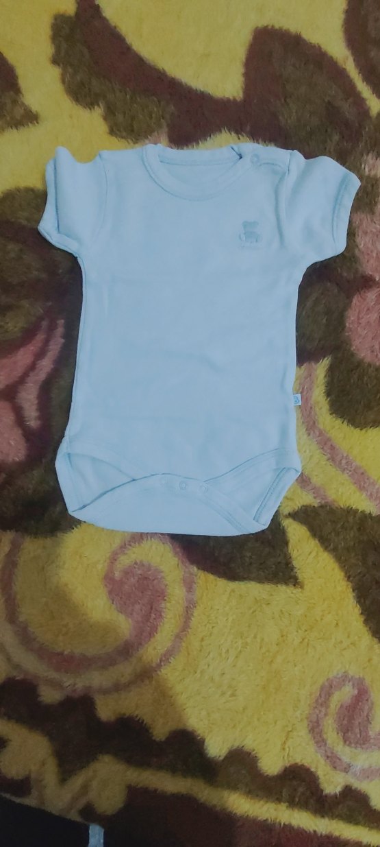 Mavi Bebek Kız Kısa Kollu Body - Görsel 2