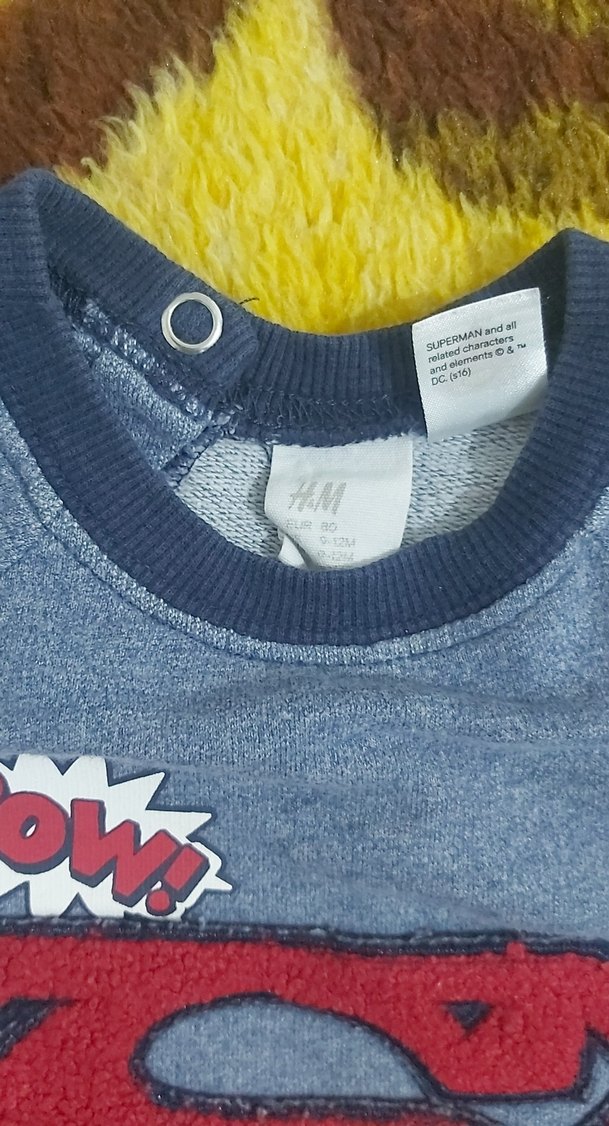 Erkek Çocuk Süperman Baskılı Mavi Sweatshirt - Görsel 2