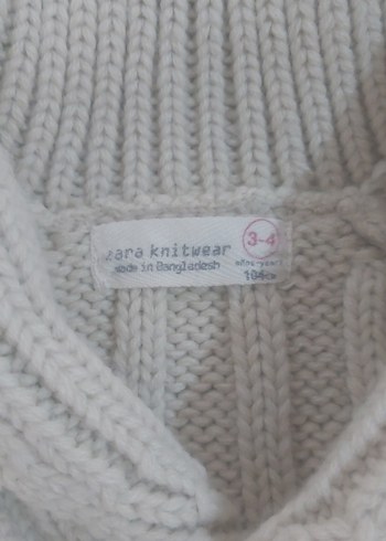 Beyaz Erkek Çocuk Balıkçı Yaka Örgü Kazak - Görsel 4