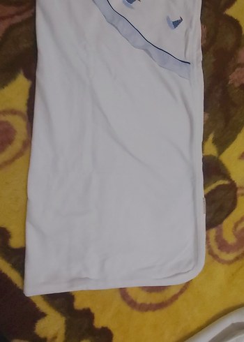 Nakışlı Beyaz Çocuk Battaniyesi - Görsel 2