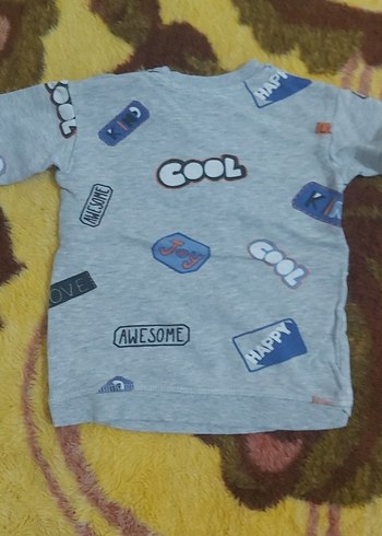 Gri Baskılı Erkek Çocuk Sweatshirt - Görsel 2